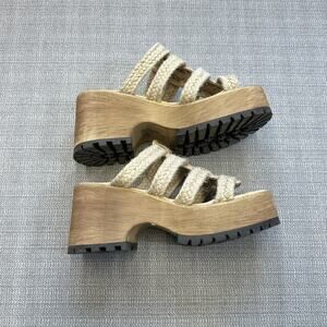 Beach by Matisse Shoes Womens Size 10 Platform Sandals Daze Jute Strappy‎